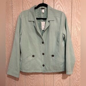 NWT Christopher & Banks Women’s Medium Light Green Blazer